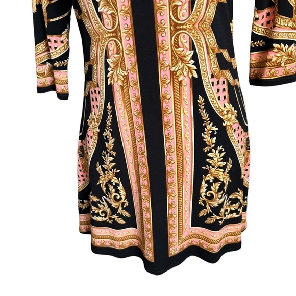 Eva Varro 3/4 Sleeve High V-neck Tunic Size Small - Picture 13 of 17